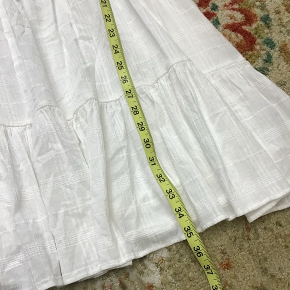 Madewell Babydoll Puff Sleeve Tiered poplin Dress Size L - Picture 5 of 11